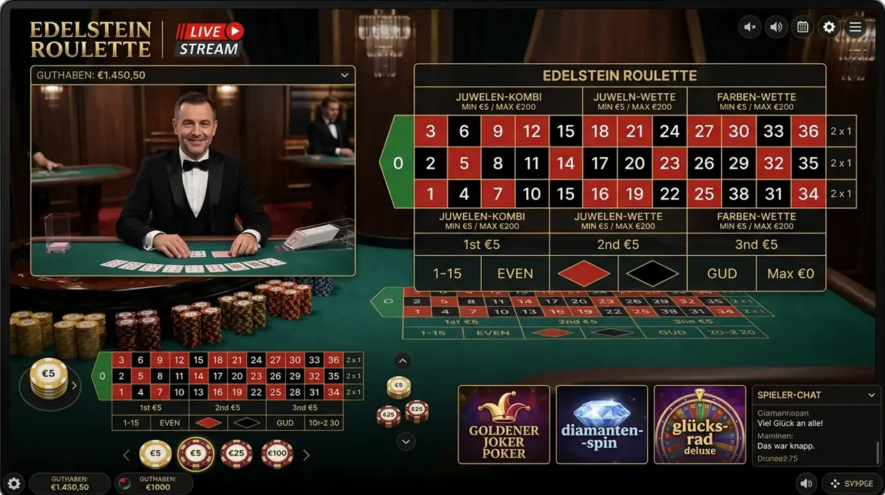 Live Dealer Lounge bei Millioner
